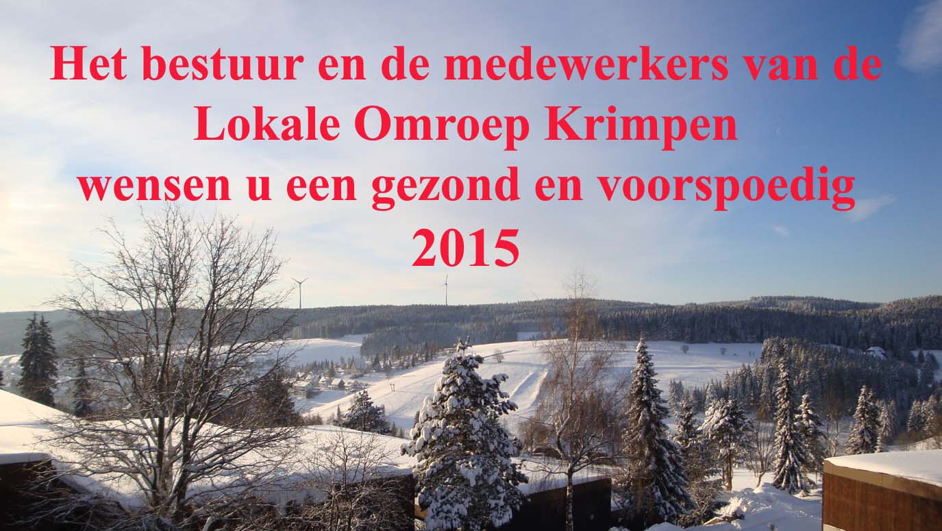 kerst en nieuwjaarswens 2015